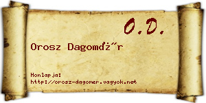 Orosz Dagomér névjegykártya